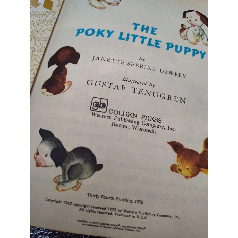 The Poky Little Puppy A Little Golden Book Classic - Hardcover 1350